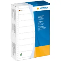 Herma 8221, Valkoinen, Itse kiinnittyvä tulostintarra, Paperi, Pistematriisi, Matta, FSC Mix