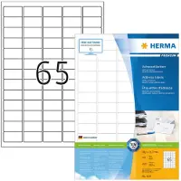 Herma 4254, Valkoinen, Itse kiinnittyvä tulostintarra, A4, Paperi, Laser/Inkjet, Kiinteä