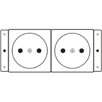 Kramer TS-2DE TBUS DE 2 X POWER SOCKET ASSEMBLY (80-002199)