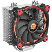 Thermaltake Riing Silent 12, Ilmanjäähdytin, 12 cm, 300 RPM, 1400 RPM, Musta, Punainen, Hopea (CL-P022-AL12RE-A)