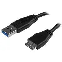 StarTech.com USB3AUB3MS USB-A – Micro-USB B -kaapeli, 3 m, musta