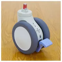Ergotron – Sv three functions tracking caster , white (98-069)