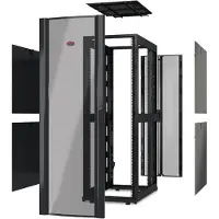 APC NetShelter SX, Itseseisova teline, 42U, 1704 kg, 82,7 kg, Musta (AR3300X617)