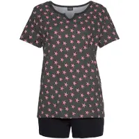 Vivance Pyjamashortsit viininpunainen / musta