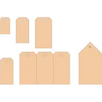 Herma 6070, Ruskea, Pahvi, 8 cm, 150 mm, 250 kpl, Kiina