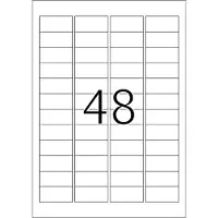Herma 4607, Valkoinen, Suorakulmio, Kiinteä, 48,3 x 16,9, A4, Paperi