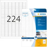 Herma 8830, Valkoinen, Itse kiinnittyvä tulostintarra, A4, Paperi, Mustesuihku, Kiinteä