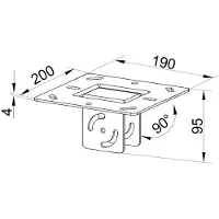 Multibrackets – MB PRO SERIES - CEILING PLATE HD (7350073734696)