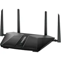 Netgear Nighthawk AX5400, Wi-Fi 6 (802.11ax), Kaksitaajuus (2,4 GHz/5 GHz), Ethernet LAN, Musta, Pöytäreititin (RAX50-100EUS)