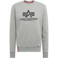 Alpha industries Collegepaita vaaleanharmaa / musta