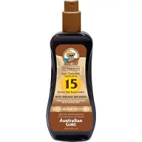 Australian Gold Spray Gel Sunscreen With Instant Bronzer ruskettava suihke SPF 15 237 ml