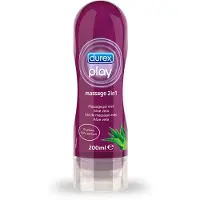 Durex Play 2 in 1 intiimi- ja hierontageeli Aloe Veralla - 200 ml