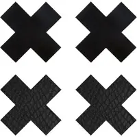 Eye Candy Peekaboos Nipple Stickers Ristit 2 paria - Black