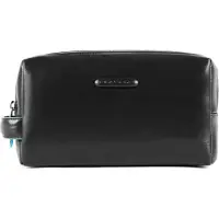 Piquadro Blue Square Toilettilaukku Nahka 25 cm Musta