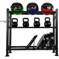 Tunturi Fitness Wall-Kettle-Bumper Multi Storage Rack, Säilytys - Kettlebells