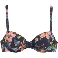 LASCANA Bikinitoppi 'Malia' antrasiitti / koralli