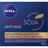 Nivea 054919 NIVEA VITAL SOJA Regeneroiva yökreemi kypsälle iholle