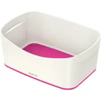 Leitz MyBox, Säilytyslaatikko, Vaaleanpunainen, Valkoinen, Suorakulmainen, ABS-synteettinen, Monotoninen, 246 mm