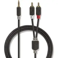 Nedis 3.5 mm - 2x RCA stereoaudiokaapeli