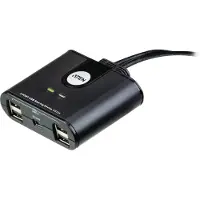 Aten – US224 manuaal. USB 2.0-kytkin, 2 tietok. 4 laitteelle, 1,8m, musta (US224-AT)