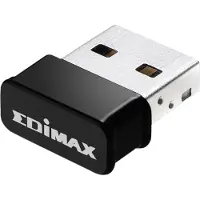 Edimax EW-7822ULC, Langaton, USB, WLAN, Wi-Fi 5 (802.11ac), 867 Mbit/s, Musta
