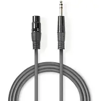 Nedis balansoitu XLR naaras - 6.35 mm uros XLR-audiokaapeli