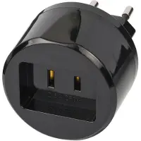 Brennenstuhl 1508500010, Tyyppi A, Tyyppi C (Europistoke), 250 V, 2,5 A, Musta