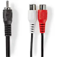 Nedis RCA uros - 2 x RCA naaras subwooferkaapeli