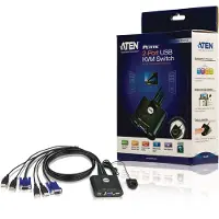 Aten – KVM switch, 1 console controls 2 computers, USB, 0.9m (CS22U-AT)