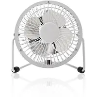 Nedis Pöytätuuletin | USB Virta | Halkaisija: 100 mm | 3 W | 1-Vaihteinen | Valkoinen