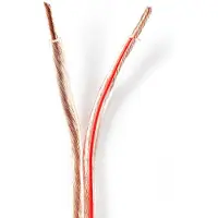 Nedis Kaiutinkaapeli 2 x 4.00 mm² Kupari 100 m Pyöreä PVC Läpikuultava Kela