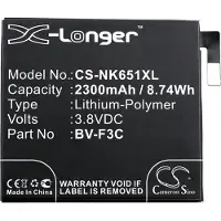 Cameron Sino Nokia / Microsoft BV-F3C Lumia 650 XL yhteensopiva akku 2300 mAh