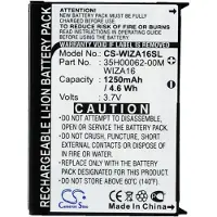 Cameron Sino HTC P3400 P3400i P4300 8100 81525 Gene Gene 100 Wizard Wizard 100 Wizard 110 Wizard 200 Wave akku 1250 mAh