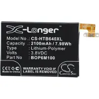 123accu HTC 0P6B640 0P8B200 HTC6515L akku 2100 mAh