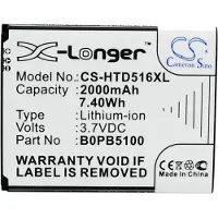 123accu HTC D316 D316d D516 akku 2000 mAh