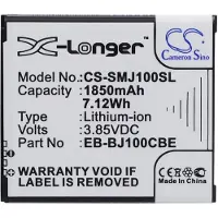 123accu Samsung Galaxy J1 akku 1850 mAh