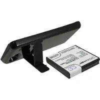 123accu Samsung GT-i9070 Galaxy S Advance tehoakku erillisellä laajennetulla mustalla takakannella 3200 mAh