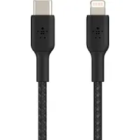 Belkin BOOST CHARGE Lightning - USB-C kaapeli punottu, 1m, musta
