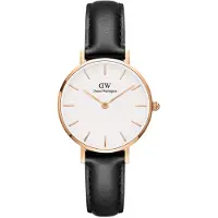 Daniel Wellington Petite 28 Sheffield Rg White - Black - 28 mm