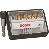 Bosch Bit set M1 MaxGrip PH/PZ/T QH 13 parts