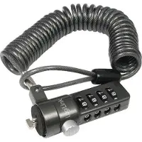 Logilink NBS004, 1,8 m, Yhdistelmälukko, Sinkittyä terästä, Musta