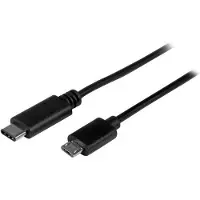 StarTech.com 2.0 USB-C - Micro-USB -kaapeli, 0,5m, musta