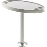 VETUS Kiinteäpohjainen Soikea Pöytä 68 Cm