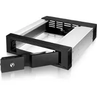 Icy Box – IB-158SSK-B, 13,3 cm (5.25"), Liitinpaneeli, Musta, 3.5", SATA, SATA II, SATA III, Alumiini