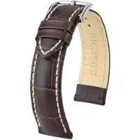 Hirsch Modena ruskea nahkaranneke 1030 28 10 18mm
