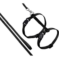 Flamingo - Ziggi Cat harness with line - Black