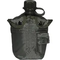 MFH - Max Fuchs MFH US Plastic Canteen with Cover 1L (Color: Olive)