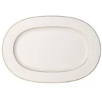 Villeroy & Boch Anmut Gold -tarjoiluvati, 41 cm Valkoinen