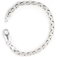 None Hopeinen papuketju 6mm ranneketju PAPU6MM/18