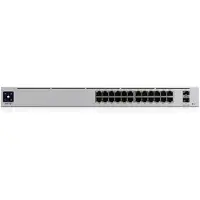 Ubiquiti USW-PRO-24-POE Networks UniFi Pro 24-Port PoE Hallittu L2/L3 Gigabit Ethernet (10/100/1000) Power over Ethernet -tuki 1U Hopea (USW-PRO-24-POE)